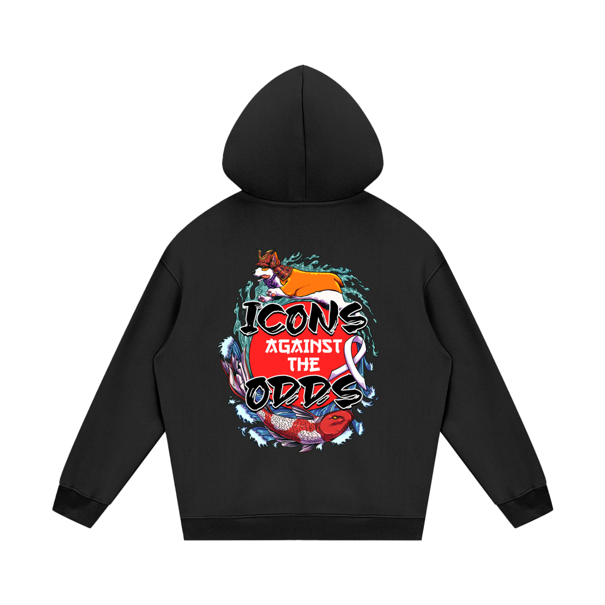 Icons Against Fleece Hoodie Inspire Against Cancer