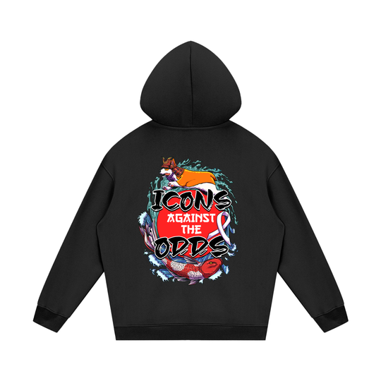 Icons Against Fleece Hoodie Inspire Against Cancer