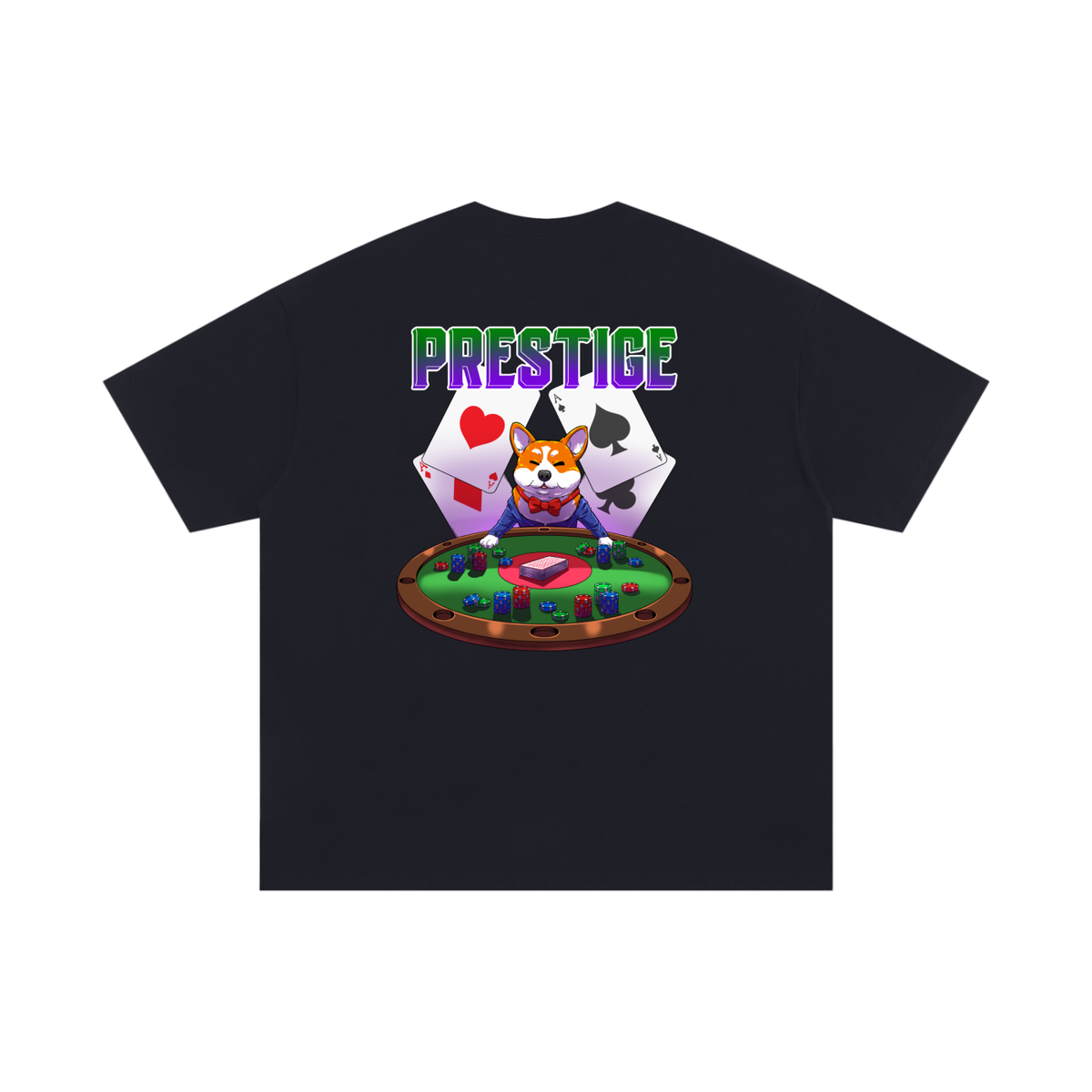 Prestige Oversized Graphic T-Shirt – Black