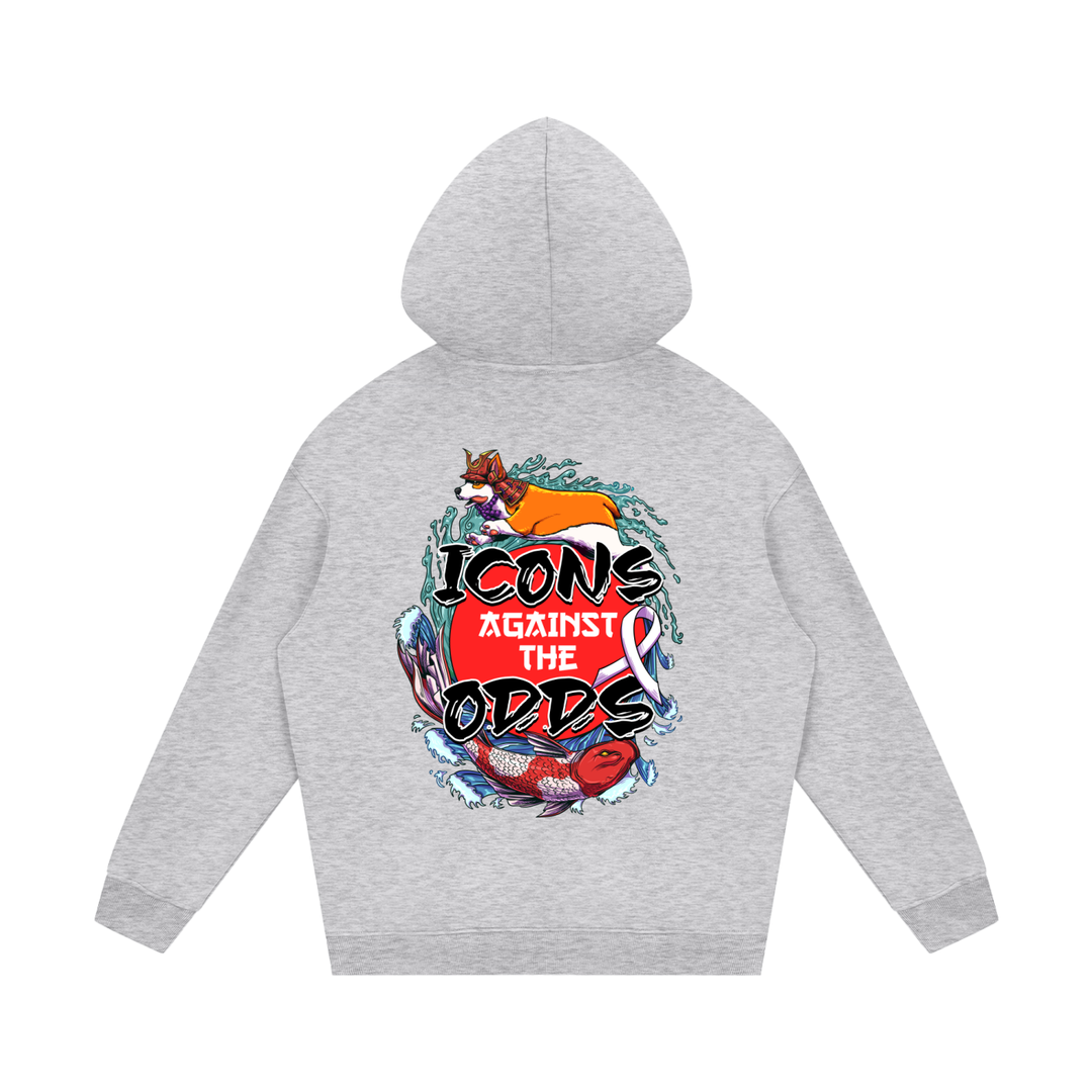 Icons Against Fleece Hoodie Inspire Against Cancer