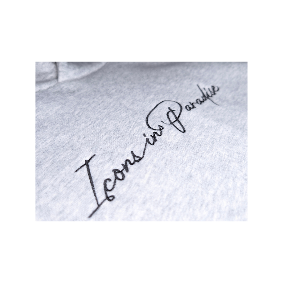 Icons Script Hoodie - Embroidered Comfort and Style