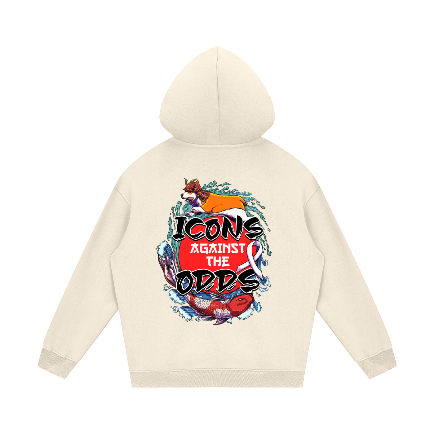 Icons Against Fleece Hoodie Inspire Against Cancer