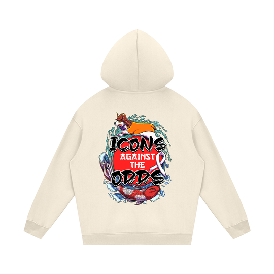 Icons Against Fleece Hoodie Inspire Against Cancer